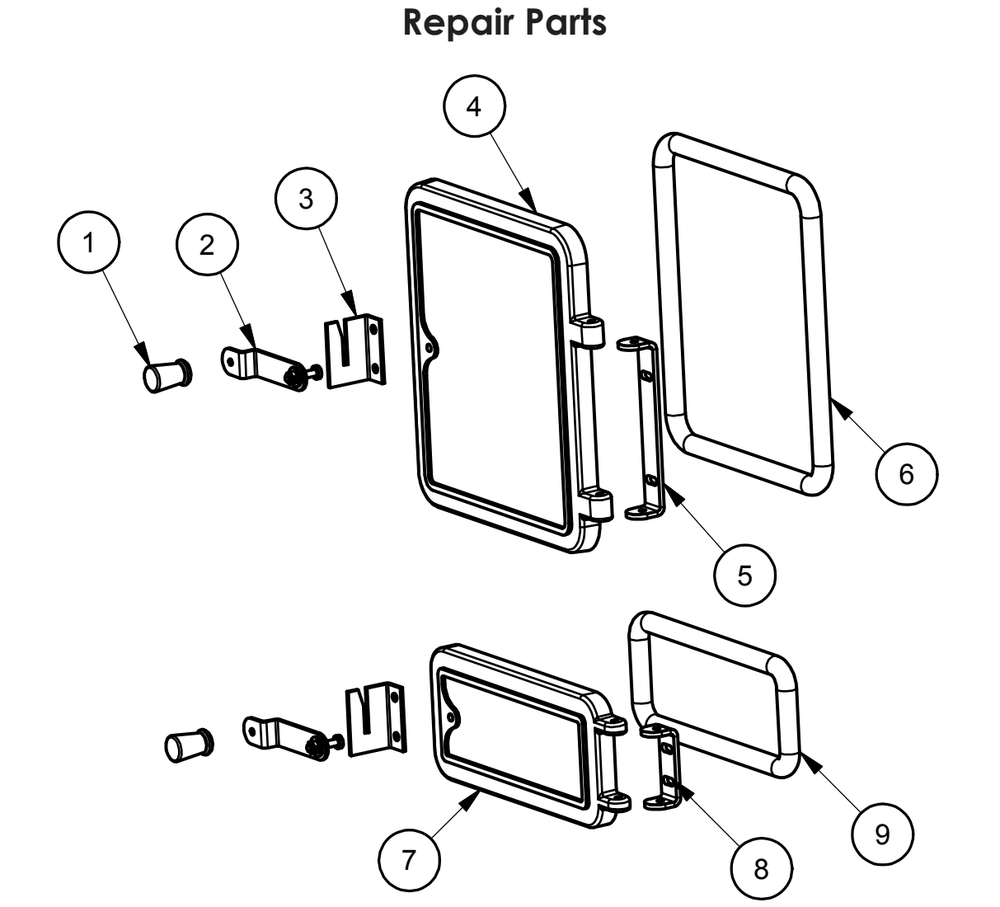 Repair Parts 2 Diagram and Parts List for B2941E  US Stove Company Heating Stove